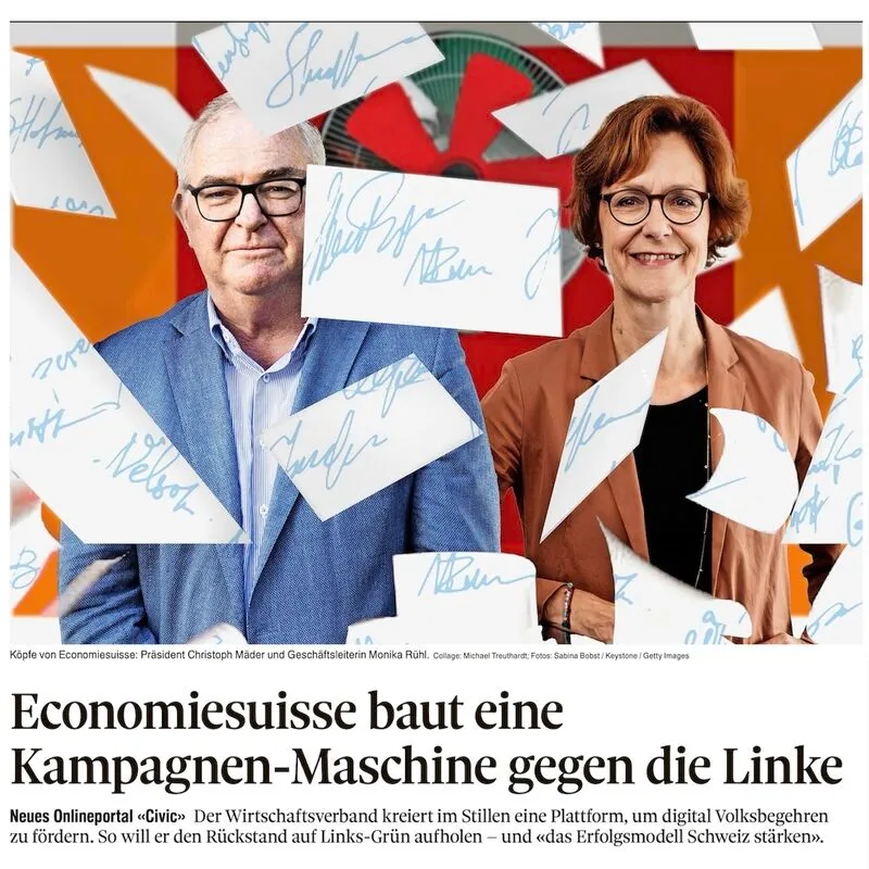 Bild zum Beitrag «Economiesuisse baut eine WeCollect-Kopie»