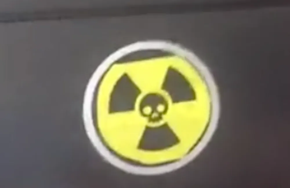 Monitor mit Sticker: Guerilla-Aktion von Silvan.